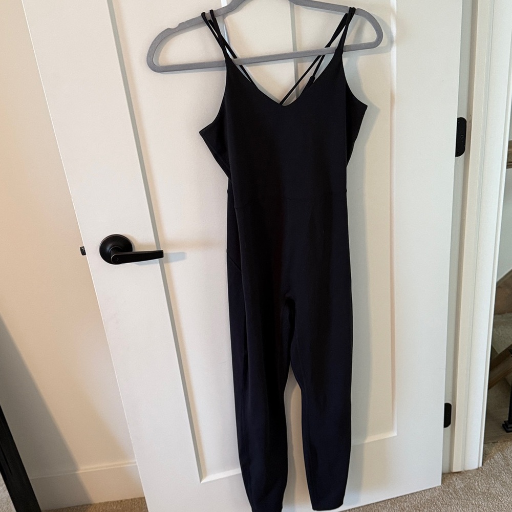 All in motion Black Strappy Jumpsuit